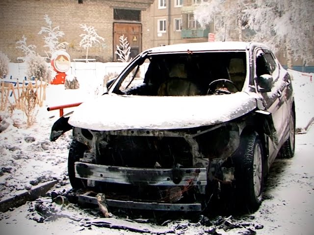 Автомобили сгорели в Ангарске