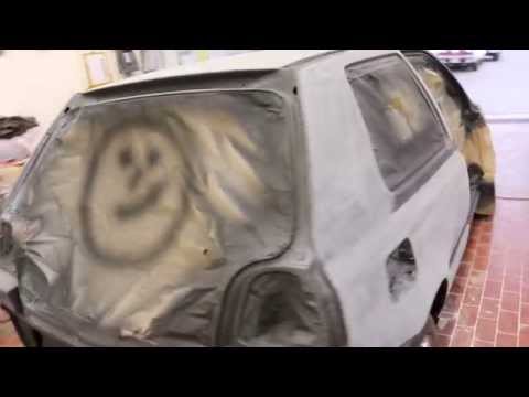 Autolack schleifen mit Maschine | Maschinenschliff Trockenschliff