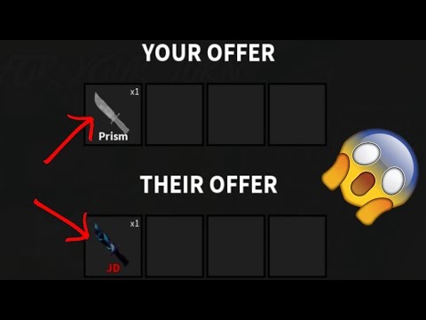I TRADED A PRISM FOR A JD KNIFE !!!!! Roblox Murder Mystery 2