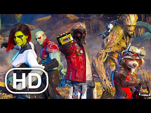 MARVEL'S GUARDIANS OF THE GALAXY All Cutscenes Full Movie (2021) 4K ULTRA HD