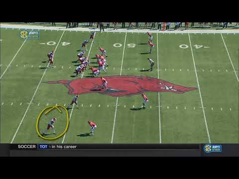 Jaleel Scott highlights - New Mexico State v. Arkansas - 2017 Sep 30