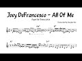 Joey DeFrancesco - All Of Me Organ Solo Transcription
