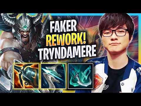 FAKER TRIES NEW TRYNDAMERE REWORK! - T1 Faker Plays Tryndamere MID vs Zed! | Season 2023