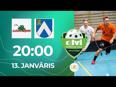 🎥 ELVI florbola līga: Lielvārde/FatPipe - Bauska (13.01.2023)
