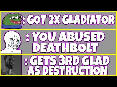 GOT 3RD GLADIATOR AS DESTRUCTION WARLOCK! 2x Gladiator Wasnt Enough For Haters Saying i Abused Dbolt