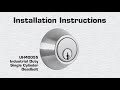 Universal Hardware ANSI Grade 1 Industrial Duty Single Cylinder Deadbolt Installation Instructions