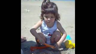 Platja del trabucador: Jugando con la arena