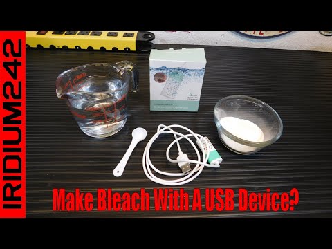 Does It Work? USB Powered Electrolytic "Bleach" Generator