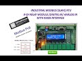Industrial Modbus Slave RTU 8 Ch Relay Module Digital In Analog In With RS485 Interface