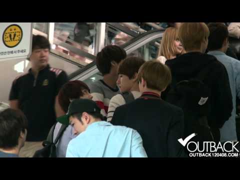 120908 EXO-K 김포공항 Gimpo Airport 제주도로 출발~ 1080p