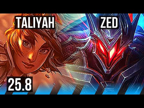 TALIYAH vs ZED (MID) | KR Challenger | 25.8