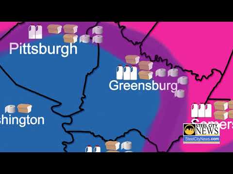 Pittsburgh Snow Storm Map