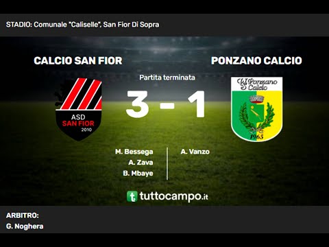 CALCIO SAN FIOR vs PONZANO CALCIO: 3-1