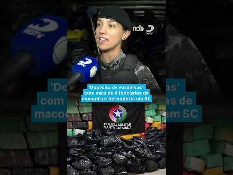 ‘Depósito de verdinhas’  com mais de 4 toneladas de maconha é descoberto em SC