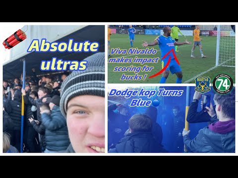 Bootle 2-0 1874 Northwich Matchday vlog *Pyros, limbs and Nivaldo goal as Bucks Cruise*