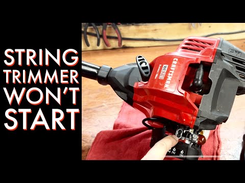 Craftsman string trimmer won’t start? Easy fix.