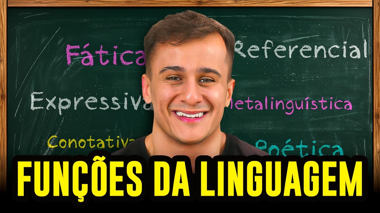 TUDO sobre FUNÇÕES DA LINGUAGEM pro ENEM - Referencial, conativa, metalinguística, poética, fática