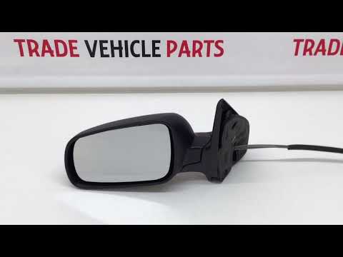 Fits VW Golf Mk4 1998-2003 Door Wing Mirror Manual Black Cover Passenger Side video