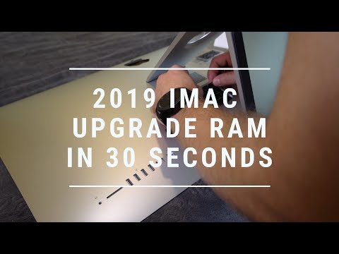 2019 iMac Ram Upgrade In 30 Seconds