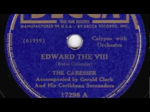 Edward The VIII [10 inch] - The Caresser with Gerald Clark & his Caribbean Serenaders