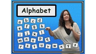 Sign Language ASL - Concepts About Print - Alphabet ABCs