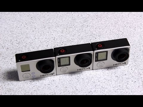 GoPro Hero3+ Black vs Hero4 Silver vs Hero4 Black Comparison