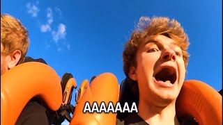 tommy screaming on rides for 2 minutes and 27 seconds