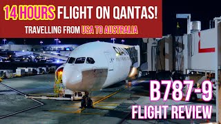 14 HOURS FLYING QANTAS! | B787 | QF96 | LAX-MEL | LOS ANGELES TO MELBOURNE | FLIGHT REVIEW