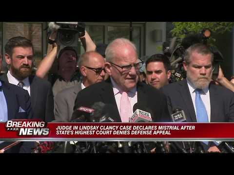 Kevin Reddington, Lindsay Clancy's defense attorney, speaks to media after mistrial
