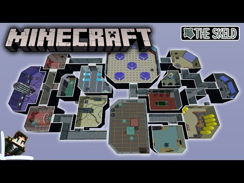 I Build Among Us IN MINECRAFT! - Little Tiles Mod SUPER DETAILED Recreation of the Skeld map