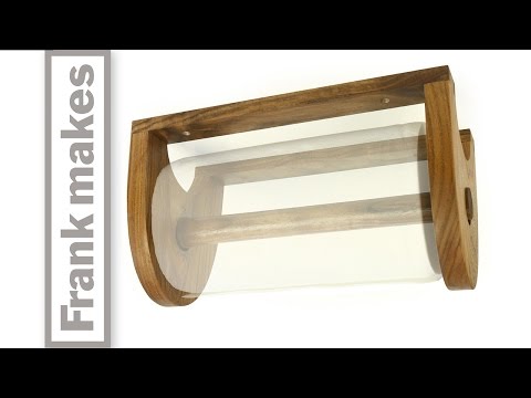 Papierrollenhalter aus Holzresten - Praktisch und massiv