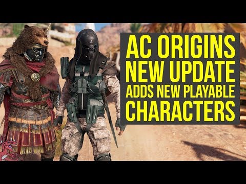 Assassin's Creed Origins New Update Adds A Ton Of NEW PLAYABLE CHARACTERS To PC (AC Origins DLC) Video