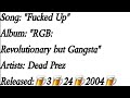 Dead Prez - F***ed Up (Lyrics)*EXPLICIT