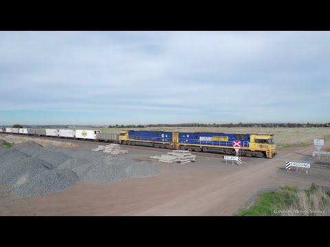 6MP4 TOLL / Pacific National Container Train (22/7/2022) - PoathTV Australian Railways