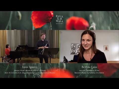Live clarinet masterclass with Bettina Faiss | RJ Online Music Academy - Masterclass #20