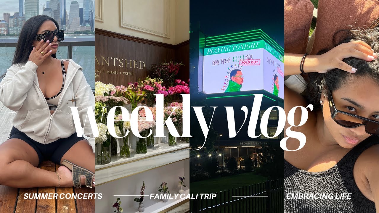 WEEKLY VLOG | CB + JHENE CONCERT, IM REALLY IN MY SINGLE ERA, GIRLS NY TRIP, CALI TRIP ETC!