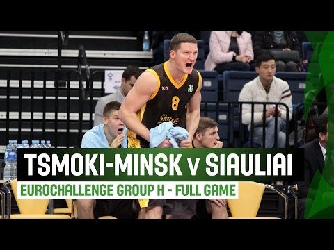 Tsmoki Minsk (BLR) v Siauliai (LTU) – Full Game - Regular Season – 2014-15 EuroChallenge