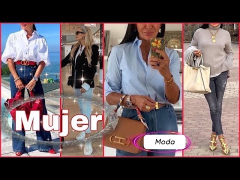 Moda 2023!! COMO VESTIR CASUAL-ELEGANTE A LA MODA Con Jeans TENDENCIAS en OUTFITS MUJER
