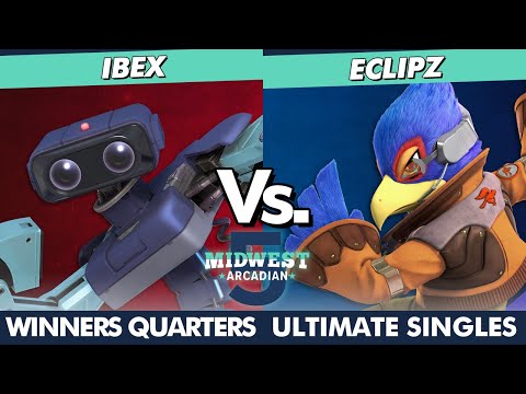 Midwest Arcadian 5 Winners Quarters - IBEX (R.O.B.) Vs. Eclipz (Falco) SSBU Ultimate Tournament