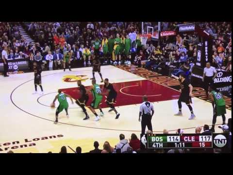 4'9 Isaiah Thomas schools LeBron all the way to rim! Can guard 1-5 my ass!