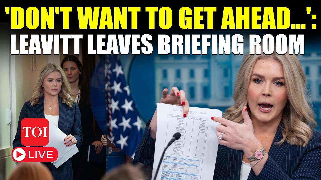 Karoline Leavitt: 'Won't Let You...'; Trump's Press Secy 'Cuts Short' Briefing, Rebukes Reporter