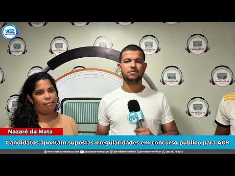 Candidatos aprovados denunciam supostas irregularidades em concurso público de Nazaré da Mata