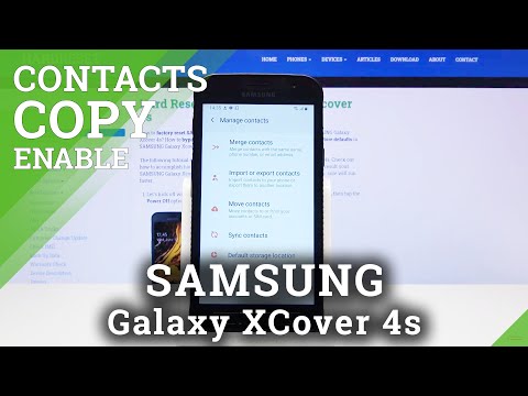 How to Copy Contacts in SAMSUNG Galaxy Xcover 4s – Relocate Contacts