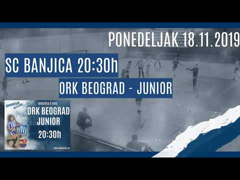 ORK Beograd - Junior, ponedeljak 18.11.2019.