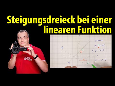 Slope triangle for a linear function |  Lehrerschmidt