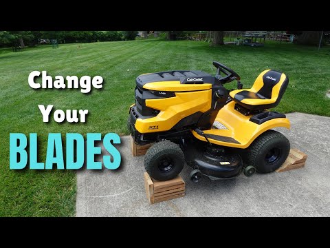 Change Your Riding Lawn Mower Blades Without Taking Off the Deck - Cub Cadet Enduro Series