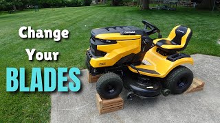 Change Your Riding Lawn Mower Blades Without Taking Off the Deck - Cub Cadet Enduro Series