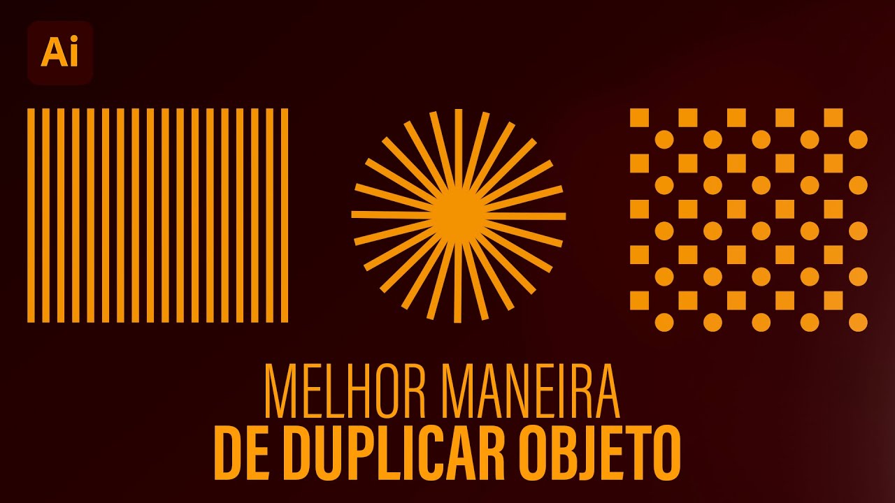 Illustrator DUPLICAR objetos - A MELHOR MANEIRA!