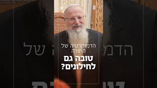 הדמוקרטיה של התורה טובה גם לחילונים? | הרב שמואל אליהו (הרב שמואל אליהו) - התמונה מוצגת ישירות מתוך אתר האינטרנט יוטיוב. זכויות היוצרים בתמונה שייכות ליוצרה. קישור קרדיט למקור התוכן נמצא בתוך דף הסרטון