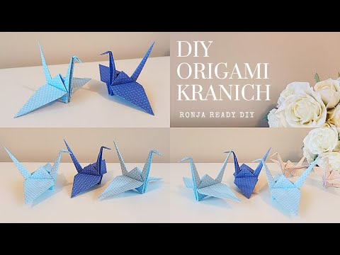 Folding the famous origami crane | Easy instructions | Origami cranes as DIY lucky charms